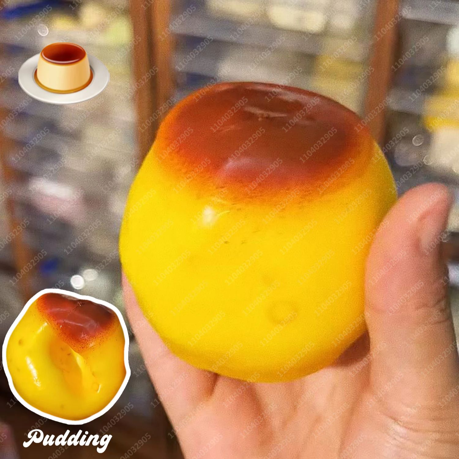 Baby Food Toy - Çıtır Puding Stres Topu Yumuşak Gıda
