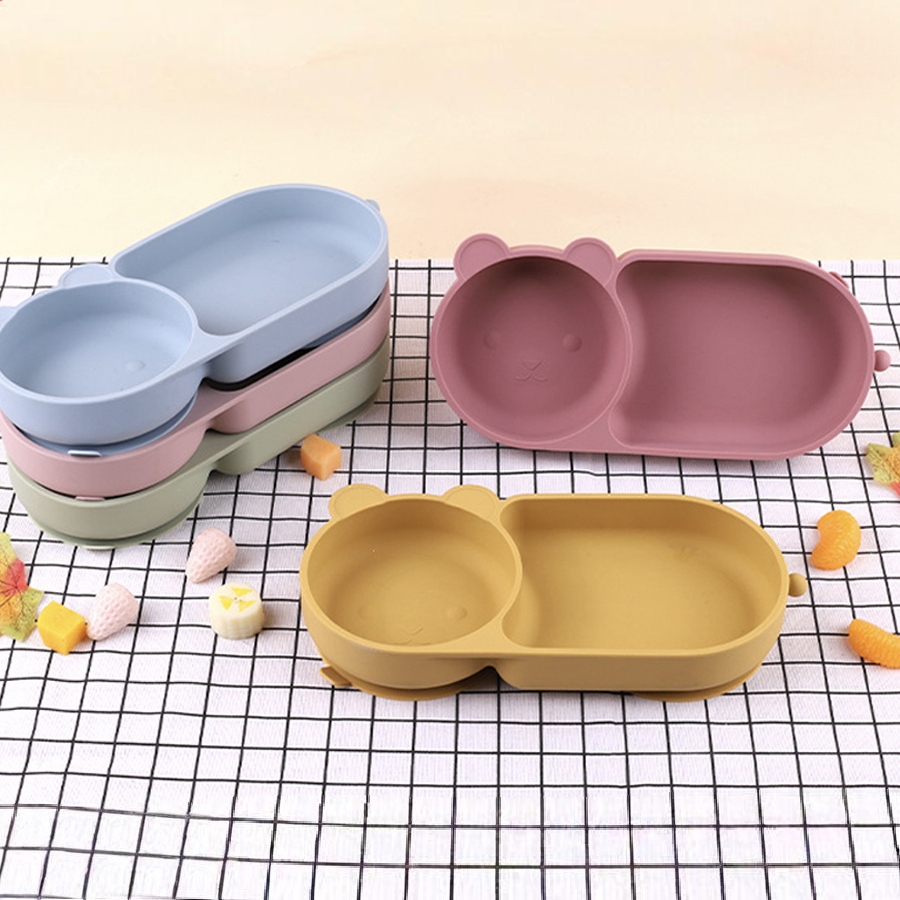 Baby Food Grater - Bebek Silikon Vantuz Kase Sevimli Ayı
