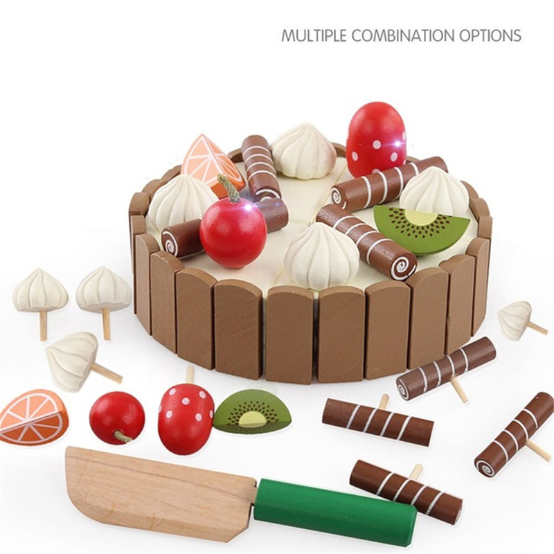Baby Food Cooking Set - Ahşap Çocuk Mutfak Oyuncaklar Oyuncaklar Kesme