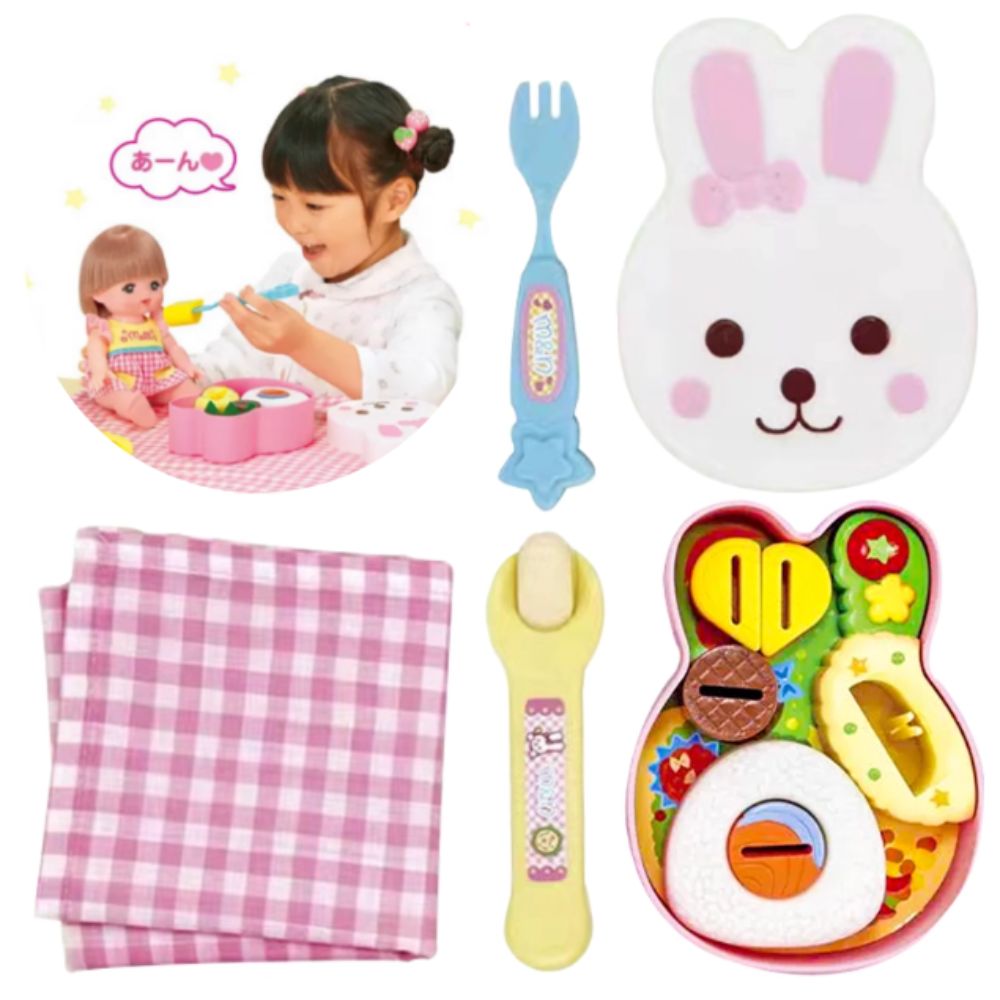 Baby Food Doll - Yeni Tavşan Bento Yiyecek Besleme Oyuncağı,
