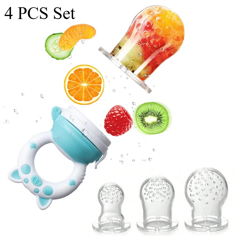 Baby Food Kit - 4'lü Set Silikon Meyve ve Sebze
