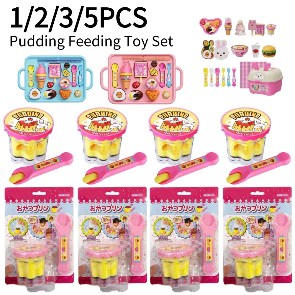 Baby Food Cooking Set - Sihirli Kaşık Simülasyonlu Yiyeceklerle Süslenmiş Puding
