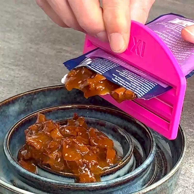 Food Pouch Reusable - Yeni Kedi Ödül Maması Dağıtıcı Sıkma
