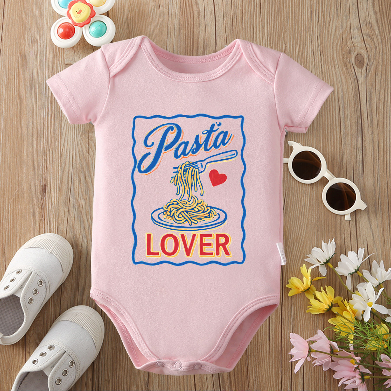 Baby Food Intake - % 100% Pamuk Onesie Yaz Yemeği