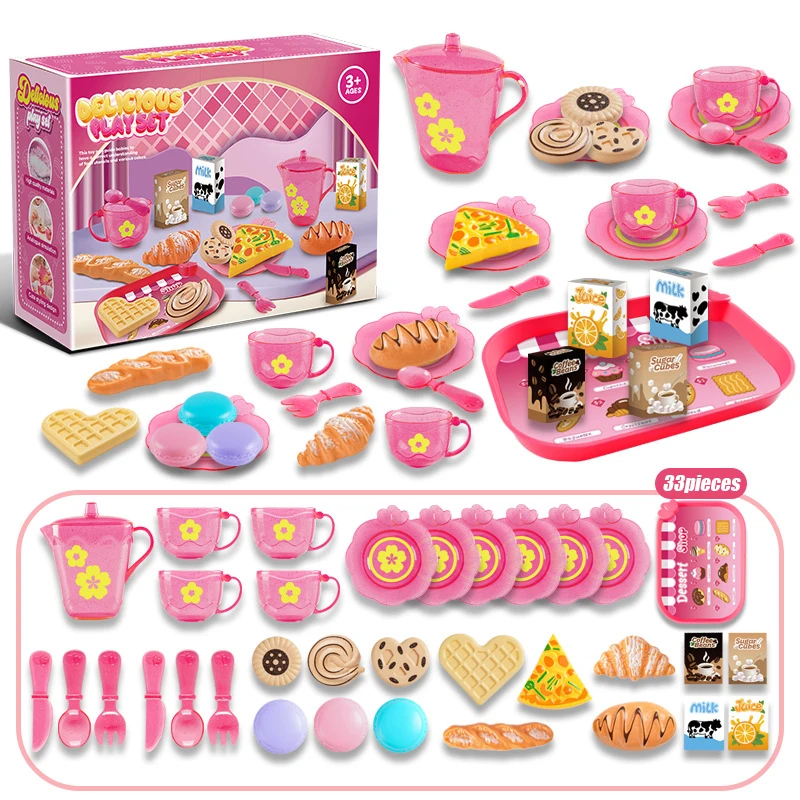 Baby Food Doll - Küçük Kızlar İçin Oyuncak Çay Seti