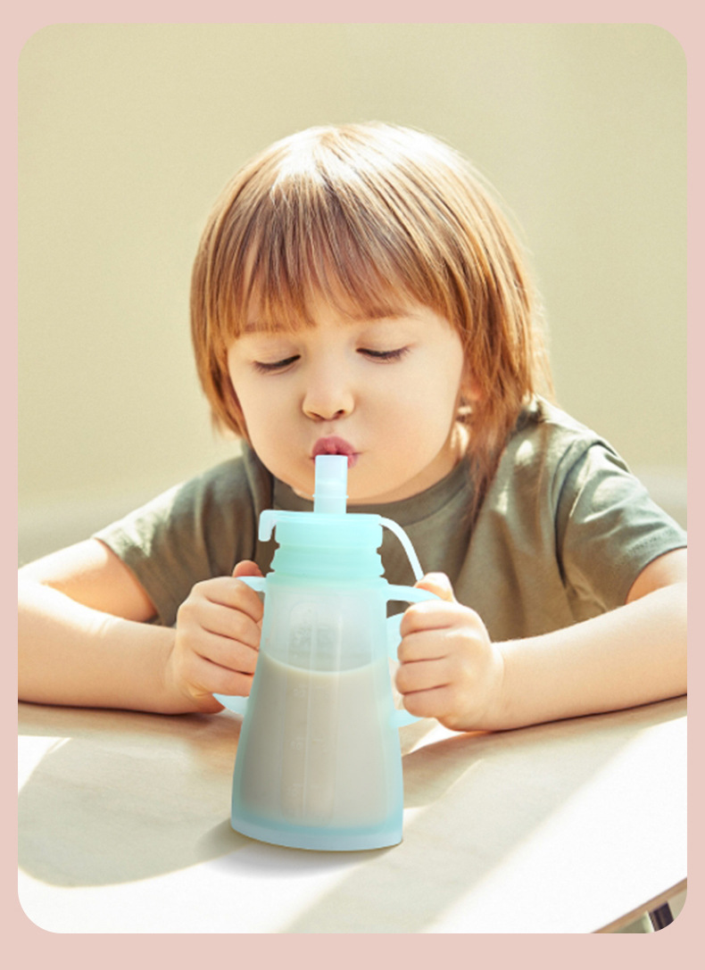 Food Pouch Reusable - Yeni Yeniden Kullanılabilir Silikon Anne Sütü
