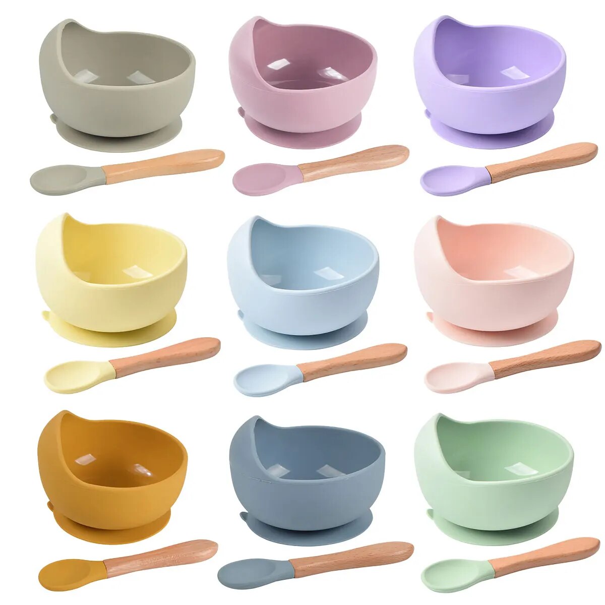 Baby Food Grater - Çocuklar için 2 adet silikon bebek