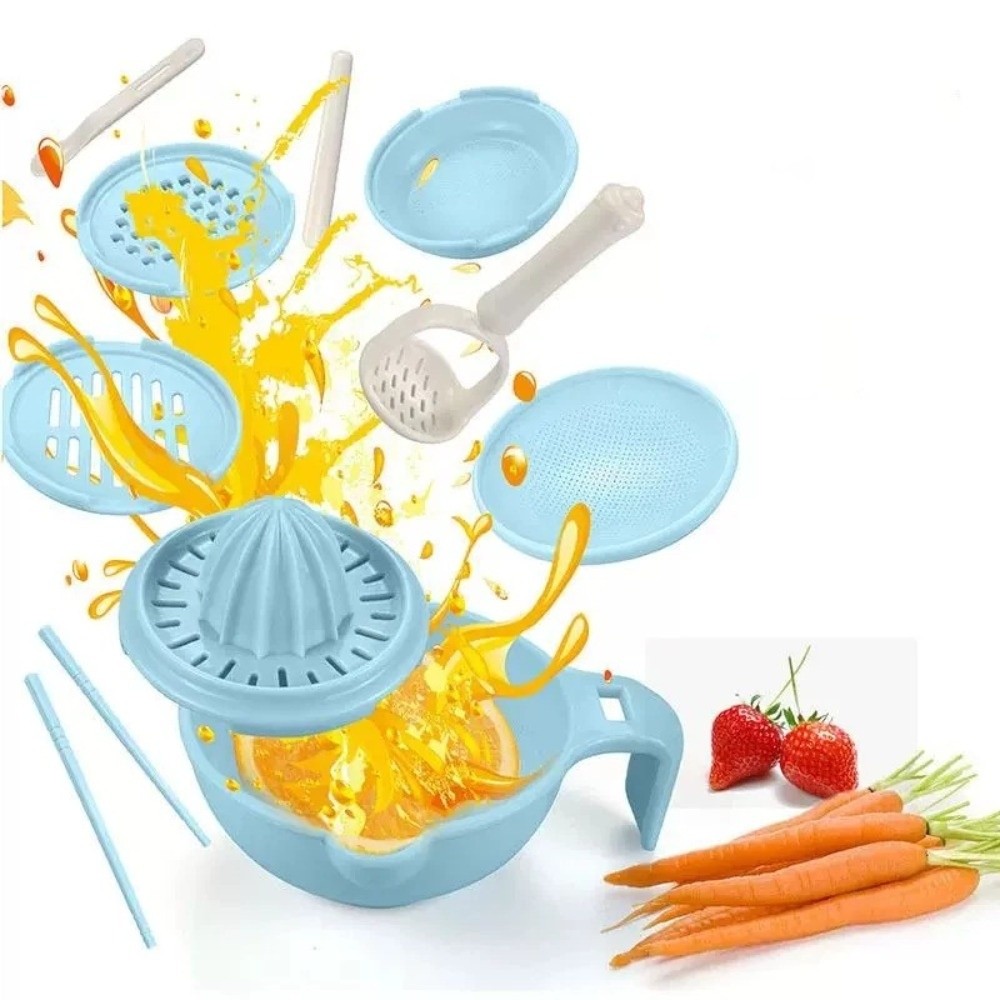 Baby Food Grinding Bowl - Düz renk Bebek Maması Öğütme Kabı