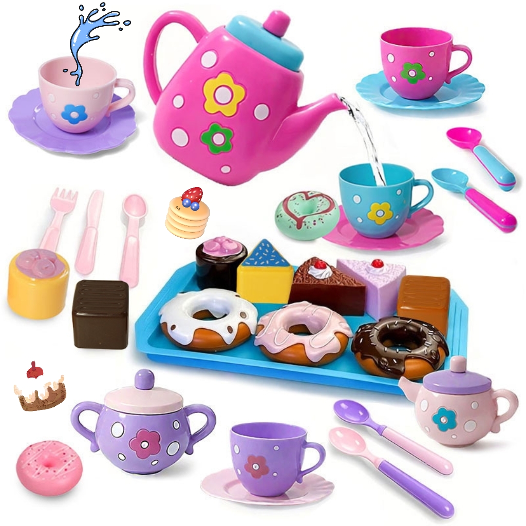 Baby Food Doll - Kızlar için çay seti, çay partisi
