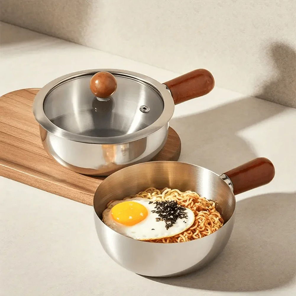 Baby Food Cooking Set - Paslanmaz Çelik Tek Kişilik Tencere Çok