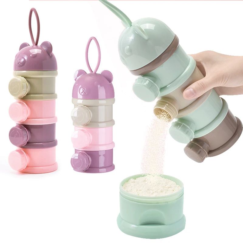 Baby Food Dispenser - 3/4 katmanlı bebek taşınabilir bebek maması