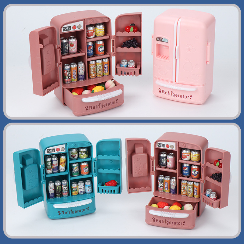 Baby Food Doll - Sevimli Simülasyon Mikrofilm Mobilya Çift Kapılı