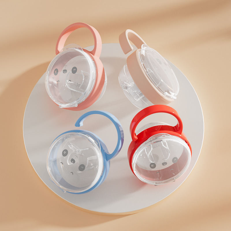 Baby Food Pacifier - Yeni Bebek Emziği Şeffaf Toz Geçirmez