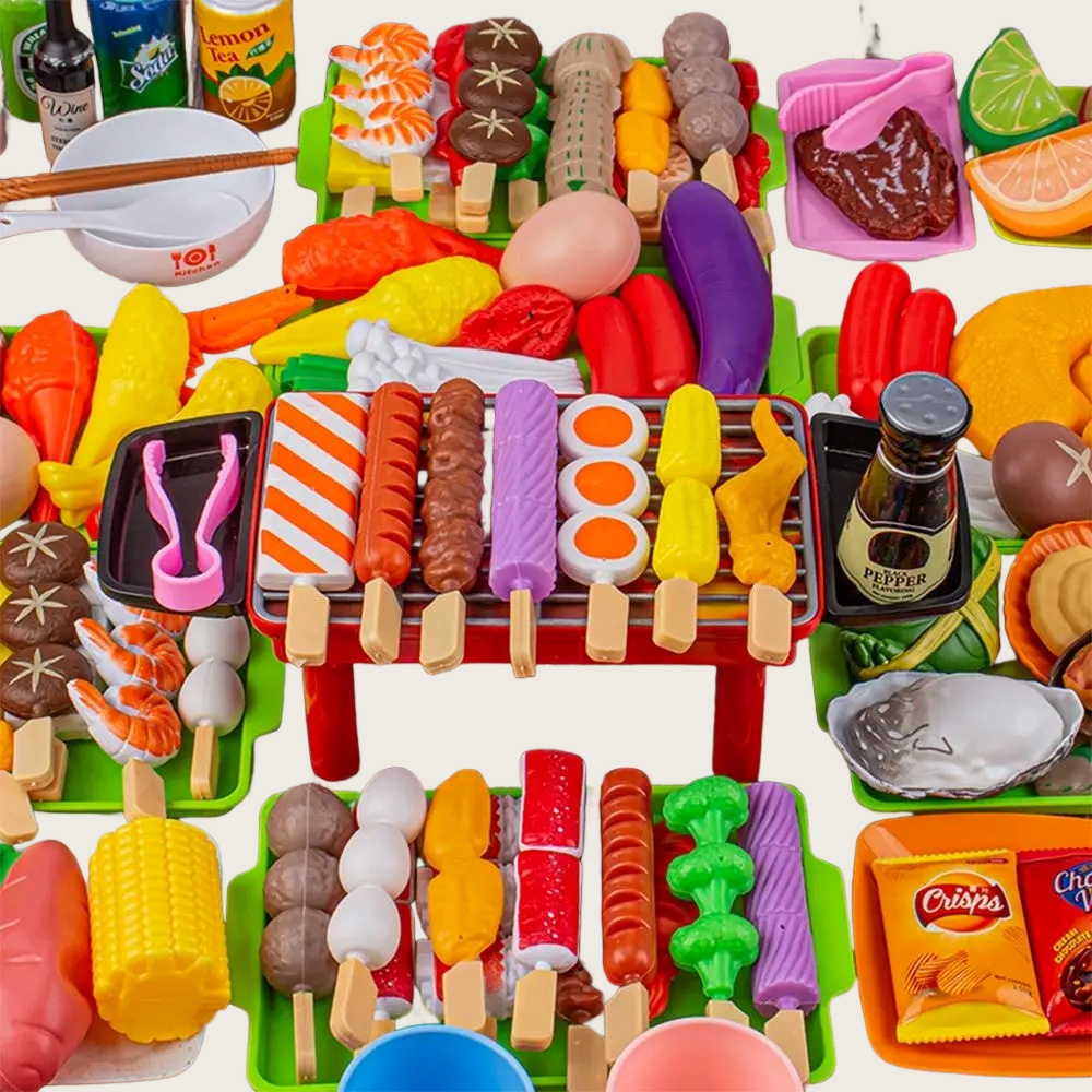 Baby Food Cooking Set - Bebek Giydirme Mutfak Oyuncakları Barbekü Seti
