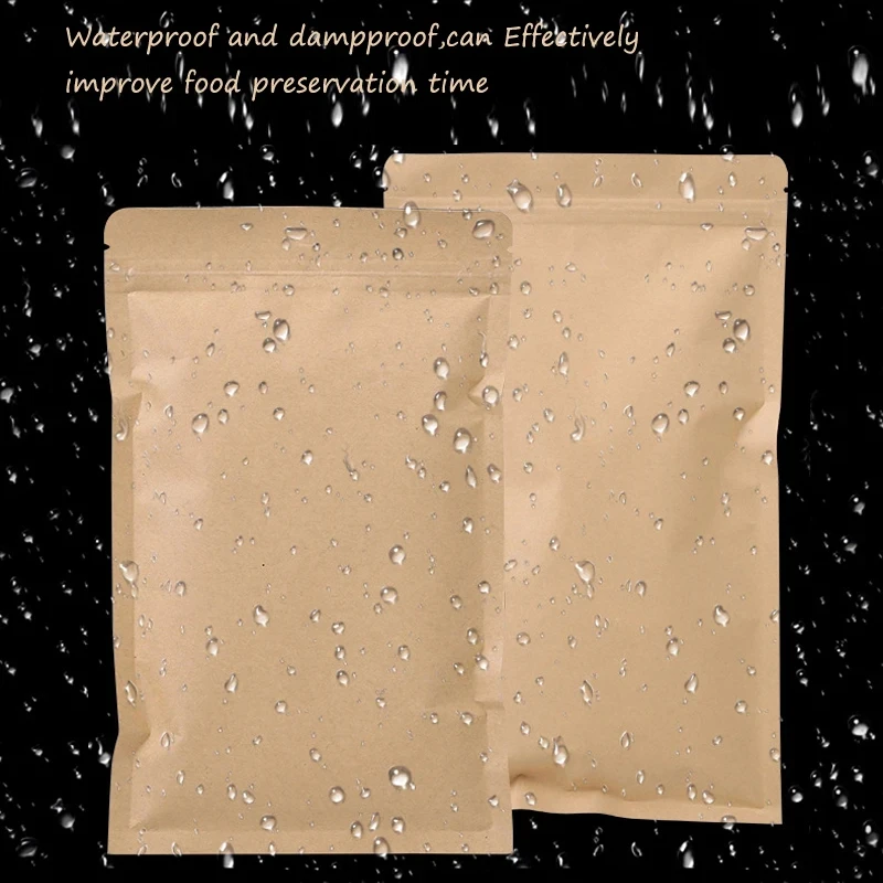 100 adet kahverengi Kraft kağı - Food Pouch Reusable incelemesi ve fiyatı