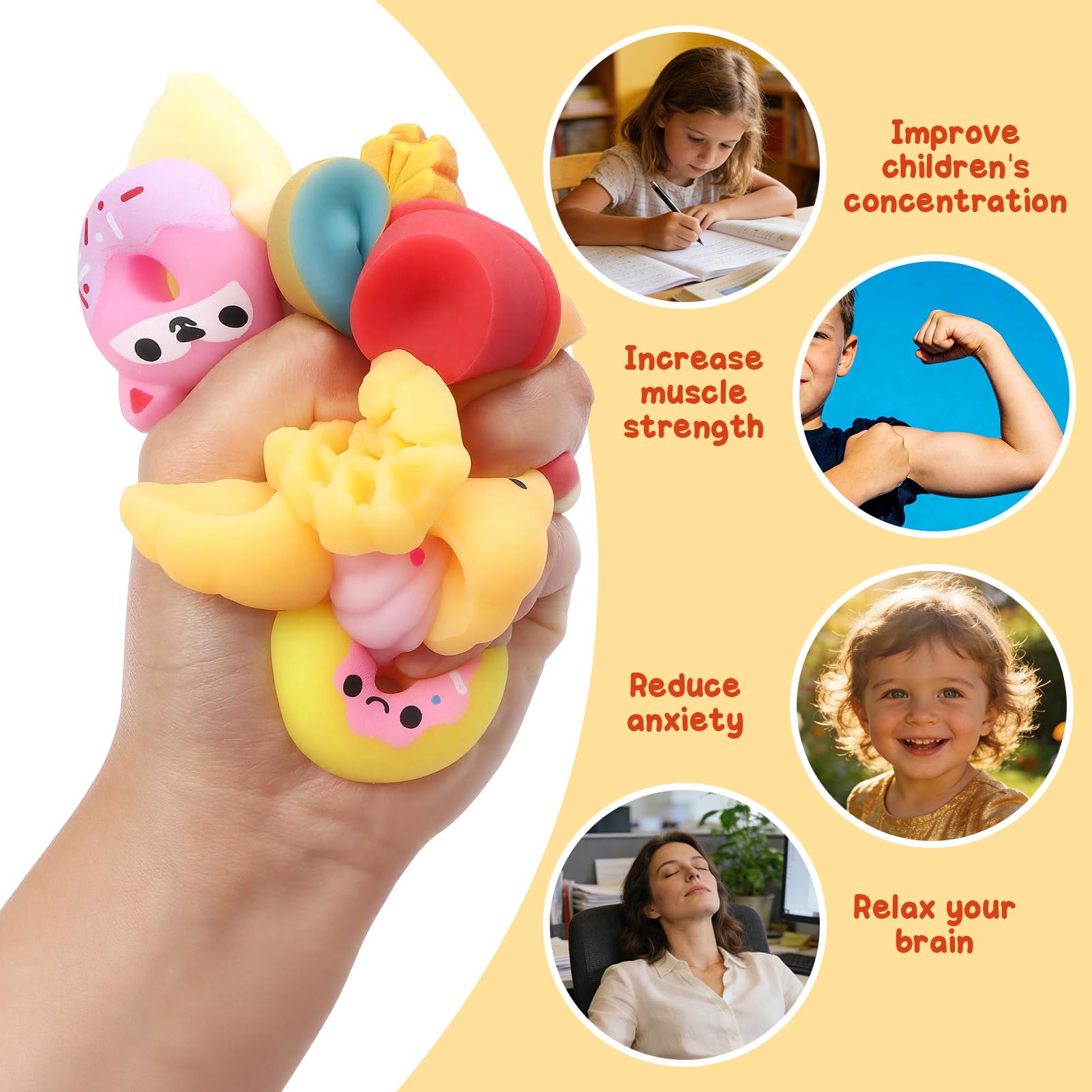 5/10/20/15 adet Mochi Squishy  - Baby Food Toy incelemesi ve fiyatı