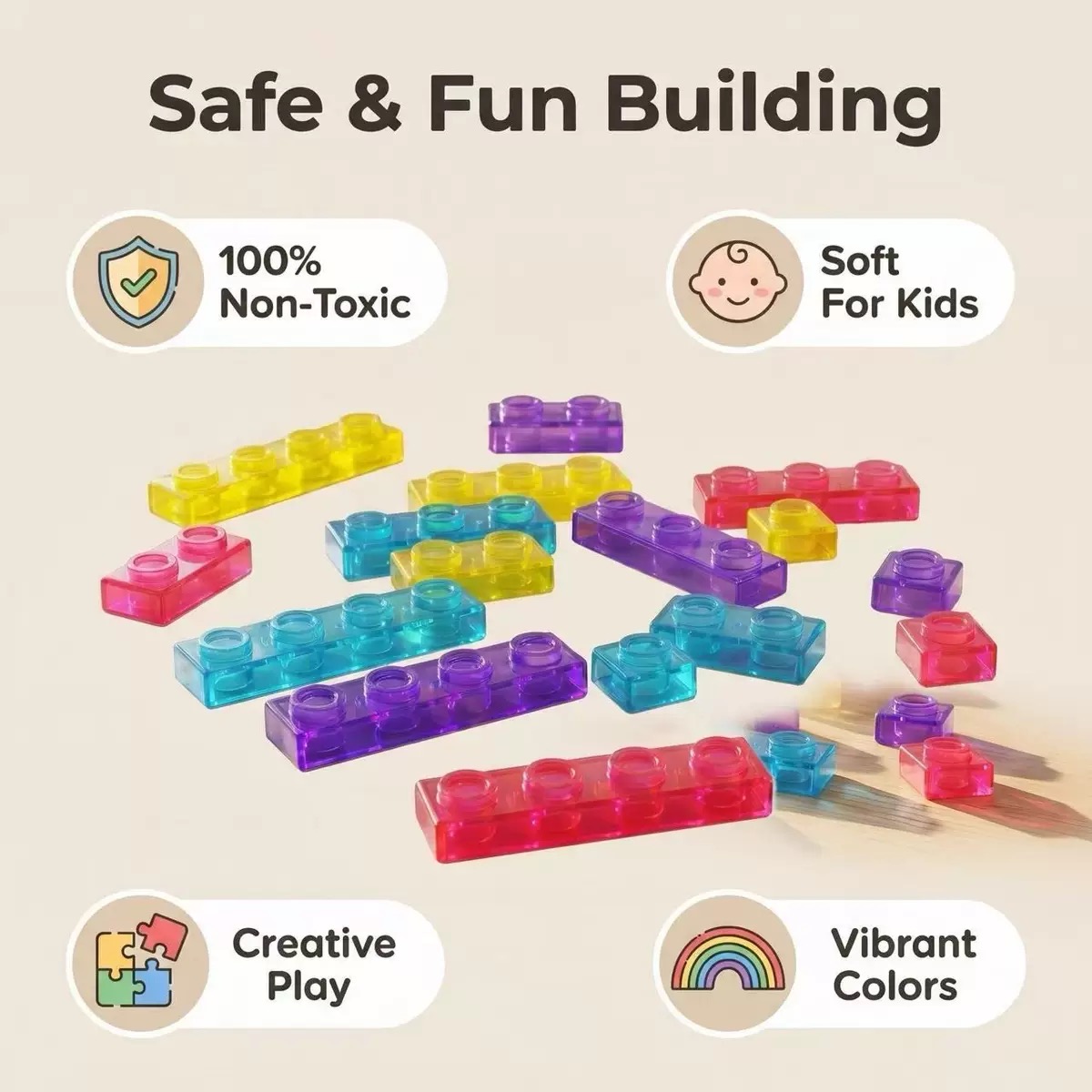 40 adet sihirli sakızlı blok y - Baby Food Toy incelemesi ve fiyatı