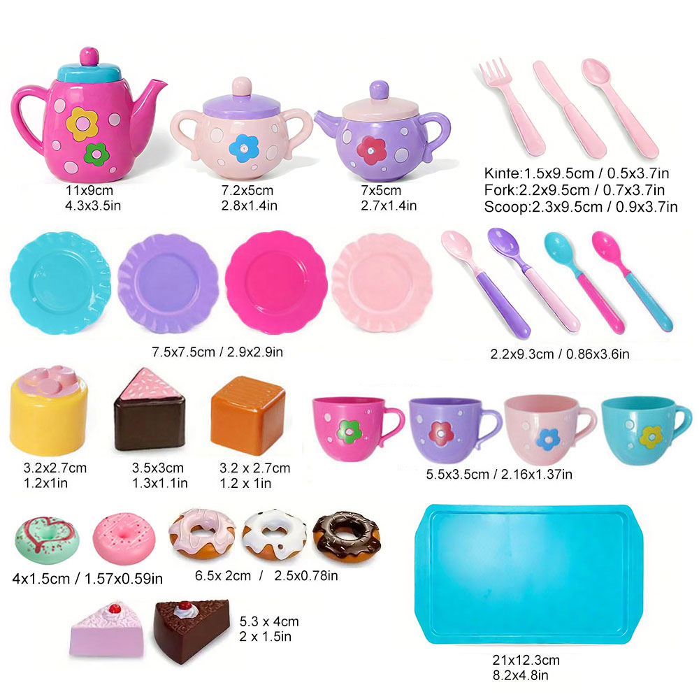 Kızlar için çay seti, çay part - Baby Food Doll incelemesi ve fiyatı